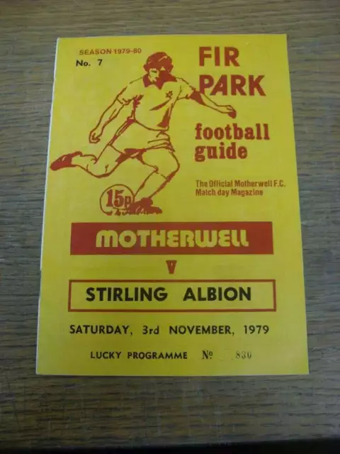 03/11/1979 Motherwell v Stirling Albion