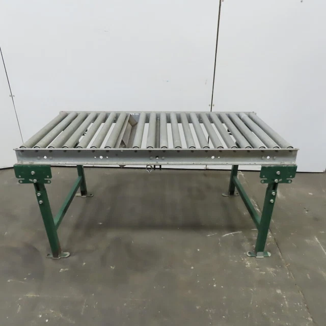 Galvanized 30"x 60" Gravity Roller Conveyor 28"BF 1.90 Rollers 3" Centers W/Legs