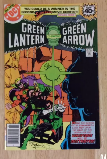 Green Lantern #112 1979 Sharp Vf+Golden Age Lantern  Green Arrow