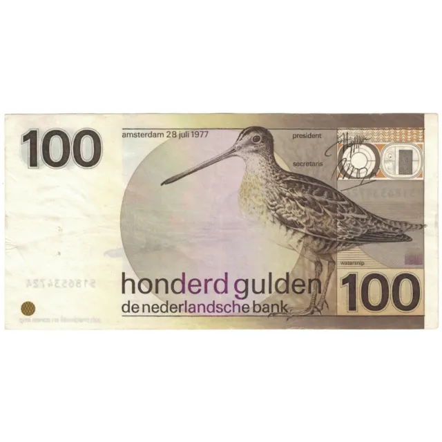 [#194020] Banknote, Netherlands, 100 Gulden, 1977, 1977-07-28, KM:97a, EF