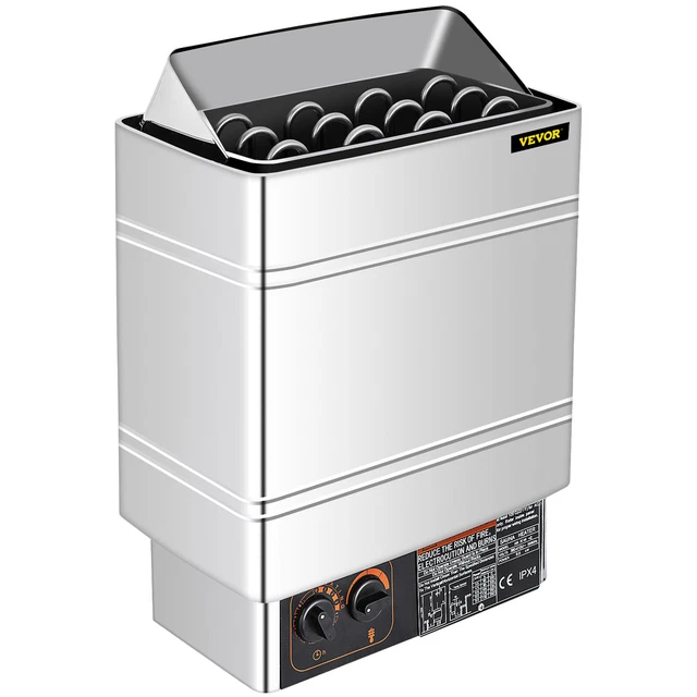 VEVOR 8KW Estufa de Sauna Horno de Sauna Control Interno Conexión Fácil 380-415V