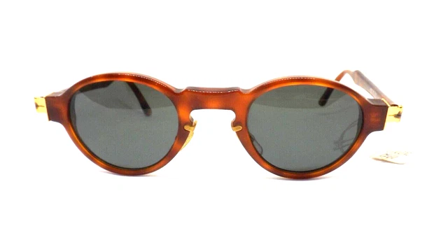 Lunettes De Soleil Vintage Homme EUROGLASS Années 80 - Monture Plastique Marron, Italie
