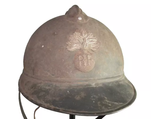 Originale WW1 Francese M15 Adrian Fanteria da Casco Casque Stahlhelm Casco Elmo