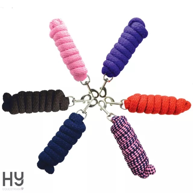 Hy Extra Thick Extra Soft Lead Rope   Trigger Clip   Various colours   2 Metres