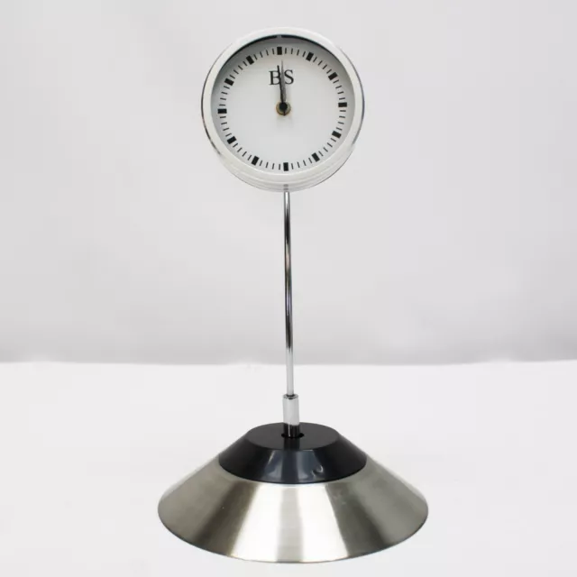 Revolving Desk Clock With Dock Vintage Style Battery Operated