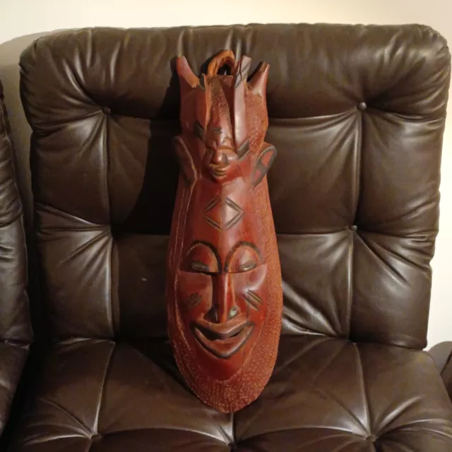 Grande Maschera Africana - Arredamento Etnico anni 70