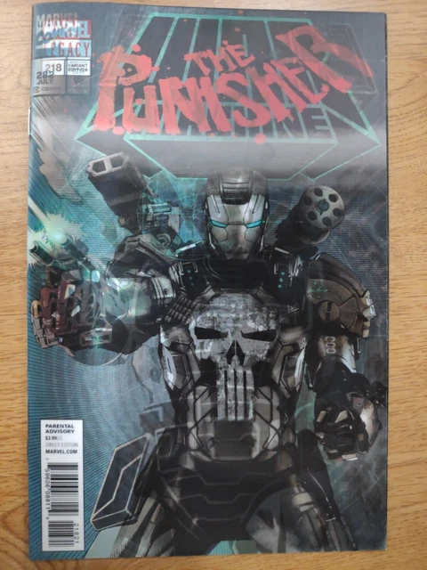 Punisher 218 Nm Lenticular Homage Variant 1St Frank Castle War Machine
