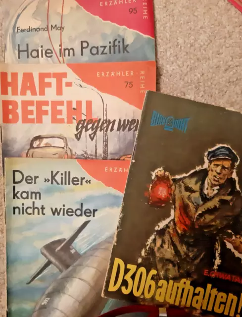 3 x Erzählerreihe 75, 95 u. 102 und 1 x Blaulicht "D306 aufhalten! 1963