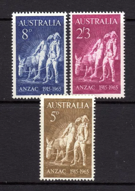 1965 ***MUH*** 50th ANZAC ANNIVERSARY of GALLIPOLI  - SET of 3 - EXCELLENT