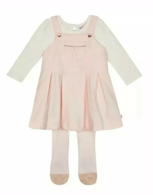 Ted Baker Baby girls' Dress  pinafore, top and tights set BNWT 3-6