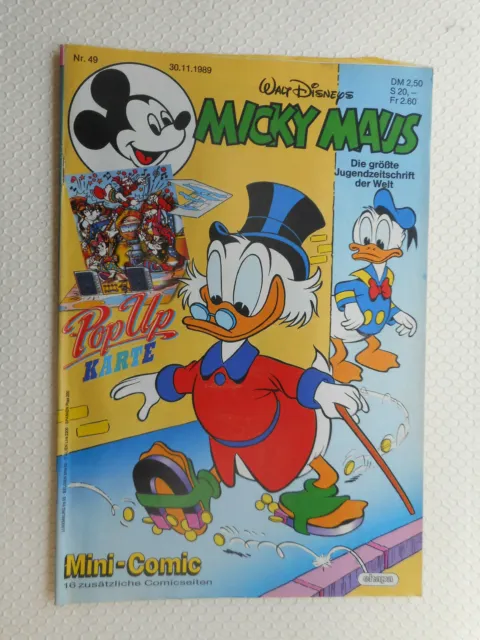 Micky Maus Nr. 49 30.11.1989; ohne Karte mit Mini Comic; Walt; #257