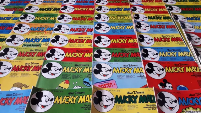 Walt Disneys Micky Maus - Konvolut 46 Comichefte von 1975