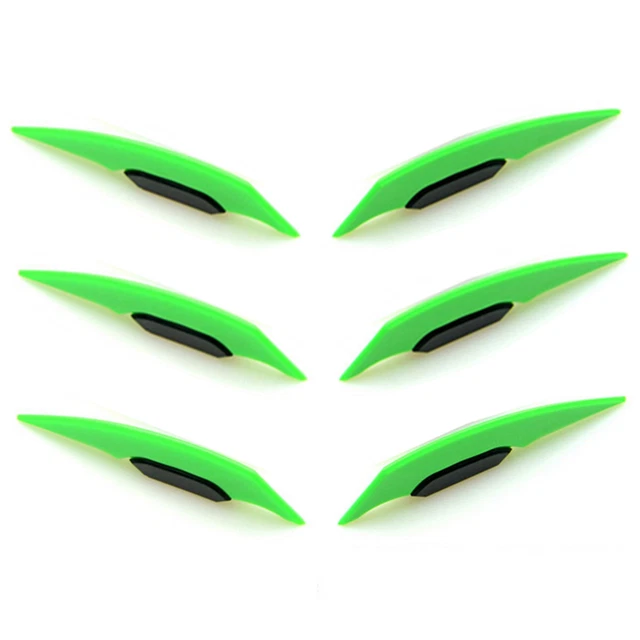 Motorcycle Side Wings Air Deflector Aerodynamic Winglet Fairing  Spoiler Green