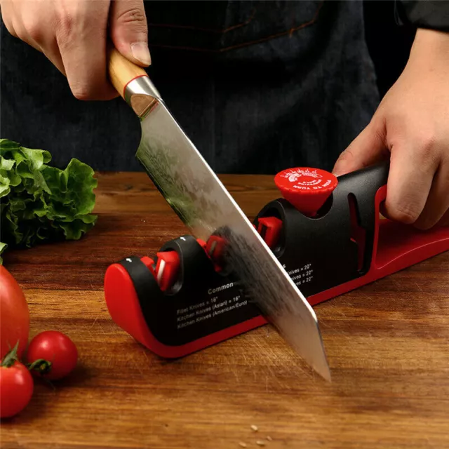 Professional knife sharpener 4-stage knife sharpener sharp blades Hand sharpener 2