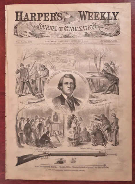 New Hampshire Berdan Sharpshooters 1861 ships navy Harper's Civil War newspaper