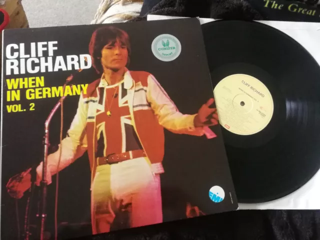 CLIFF RICHARD WHEN IN GERMANY Vol 2 Vinyl LP Import Sticker Belgium EMI