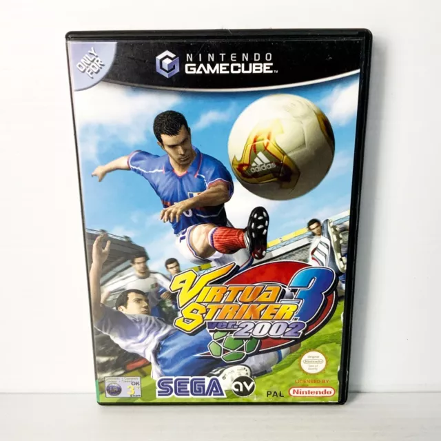 Virtua Striker 3 Ver 2002 + Manual - Nintendo Gamecube - Tested & Working