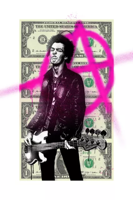 Chris Boyle Punk Money Art Sid Vicious Sex Pistols 48/50