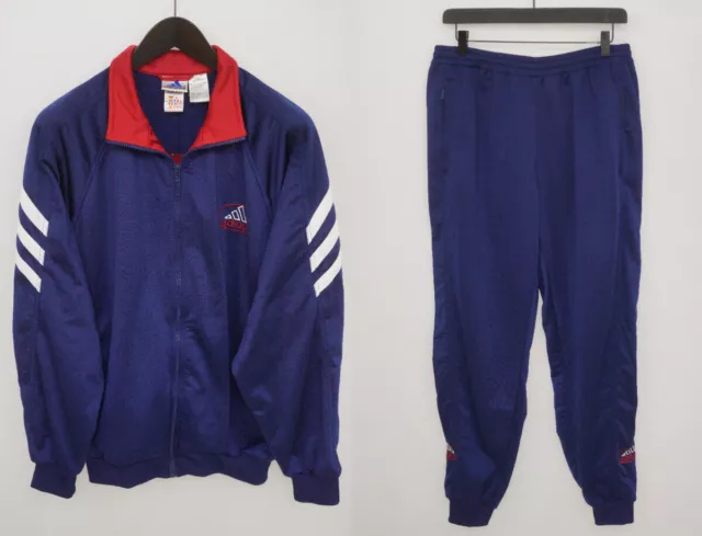Uomo adidas Tuta Abbigliamento Sportivo Zip Frontale GB40/42 L XOA32