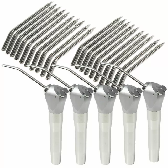 Pulvérisation dentaire d'eau d'air 3-way Seringue Metal + Nozzles/Tips Tubes