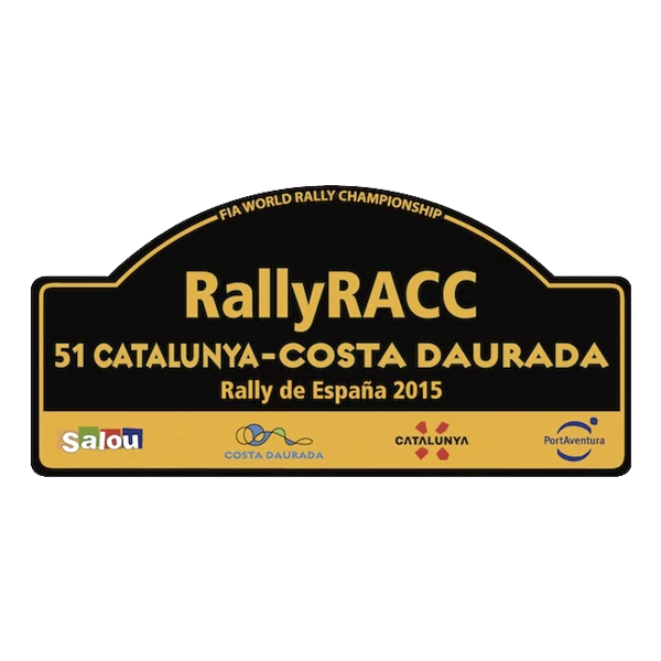Targa adesiva FIA WRC Rally di Spagna 2015 RACC Rally Catalunya PR12 ADESIVI