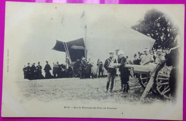 CPA Russia Nicholas II on the Terrace of the Fort of Fresnes Military Postcard