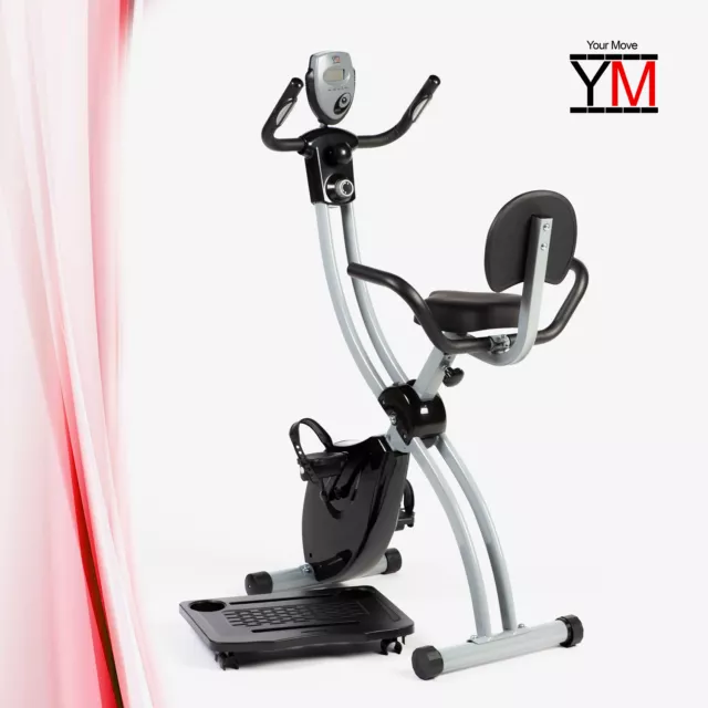 Cyclette Pieghevole Salvaspazio X-Bike Cardio Fitness Richiudibile Ym Porta Pc