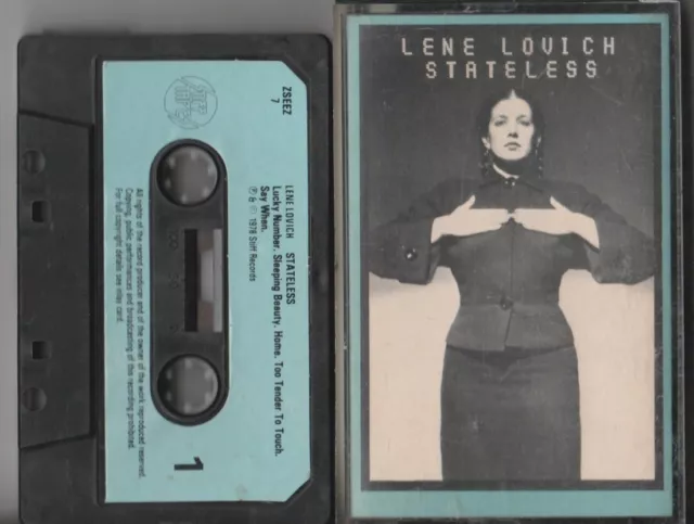 Lene Lovich 'Stateless' Cassette Album (1978)