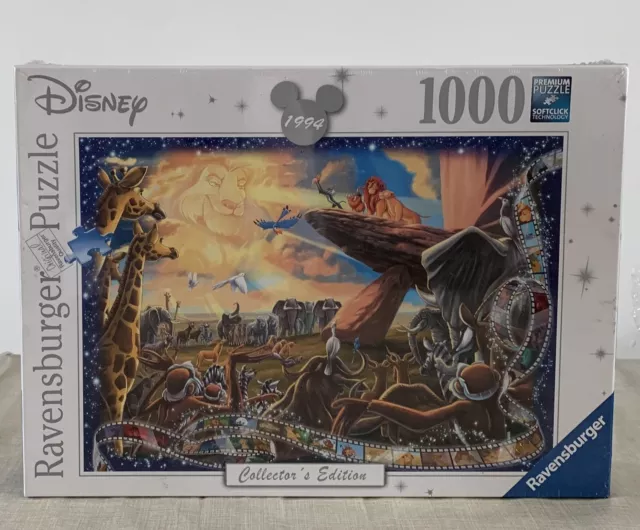 Disney Ravensburger Sammleredition König der Löwen 1000-teiliges Puzzle VERSIEGELT SEHR GUTER ZUSTAND