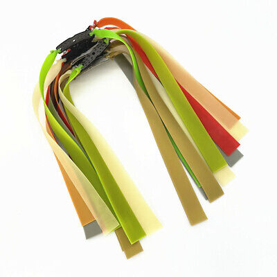 10 Piatto Elastico Elastici ricambio Fionda Caccia Catapulta Affusolato Band 