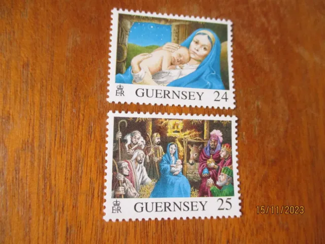 Guernsey 1996 - Christmas - U/M MNH Set - Sg728 - 729
