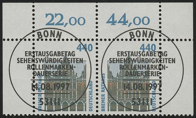 1937 SWK 440 Pf Paar OR ESST Bonn