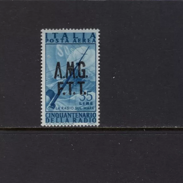 Italy Trieste 1947 35 I RADIO AT SEA AIR POST LH SC C11X