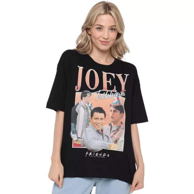 Friends Womens T-shirt Joey 90s Style Montage Top Tee S-XL Official