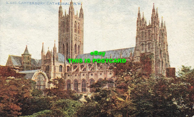 R609872 Canterbury Cathedral. N. W. Photochrom. Celesque Series