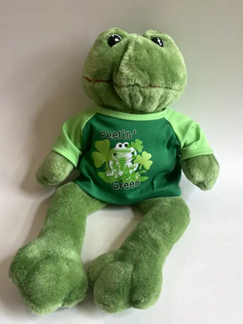 Teddy Bear Stuffers FROG Plush Stuffed Animal Feeling Green 17” St Patrick
