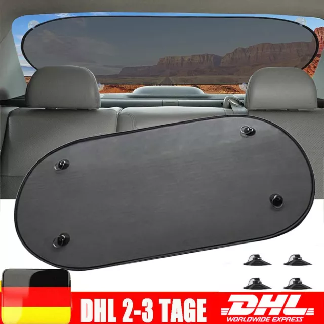 Heckscheiben Sonnenschutz KFZ Sonnenblende 39x19inch mit Saugnapf UV-Schutz