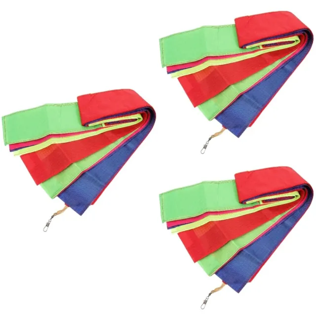 3 Pack Kite Tail Kite Decorations Outdoor Games Teens Ribbon Streamer Tail Kite