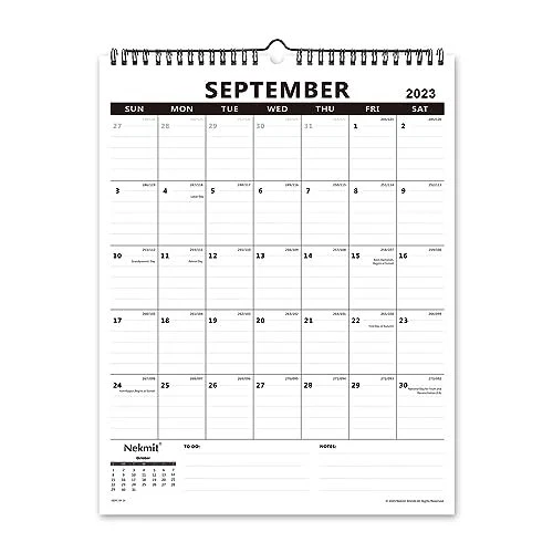 20232024 ACADEMIC YEARLY Monthly Wall Calendar, Wirebound Calendar