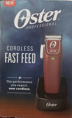 New Oster Cordless Fast Feed Clipper Adjustable Blade 110-220 Volts