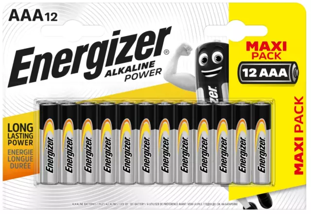 Batteries AAA AA ENERGIZER Alkaline Power Maxi Pack LONG EXPIRY LR6 LR03 MN1500