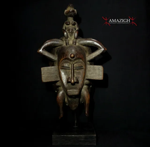 Outstanding Old Senufo Kpelie Mask – Ivory Coast