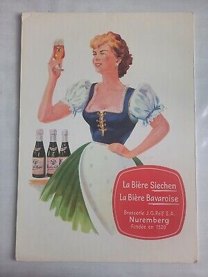 Ancien carton publicitaire pub vins Alsace Ribeauvillé 