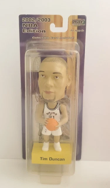 New Upper Deck PlayMakers Bobblehead Tim Duncan San Antonio Spurs - With LE Card