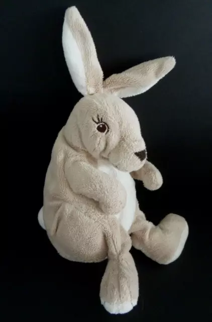 S6. DOUDOU PELUCHE IKEA LAPIN beige marron clair blanc 18cm +oreille - TBE