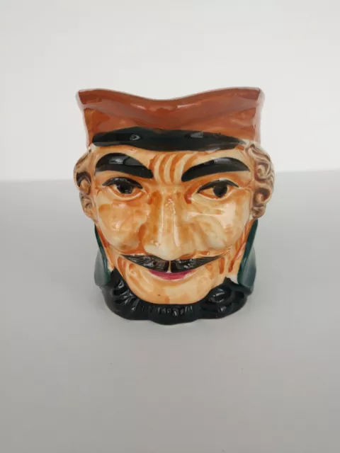 OCCUPIED JAPAN Small Toby Character Mug 4" COLONIAL MAN WITH MUSTACHE