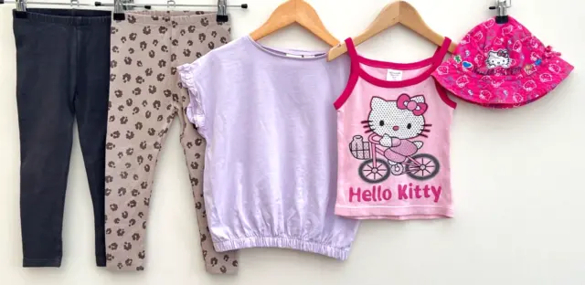 Girls Bundle Of Clothes Age 3-4 Zara Hello Kitty