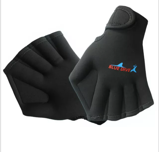 New 2mm Neoprene Swim Gear Fins Swim Training Hand Flippers Diving Hand Gloves