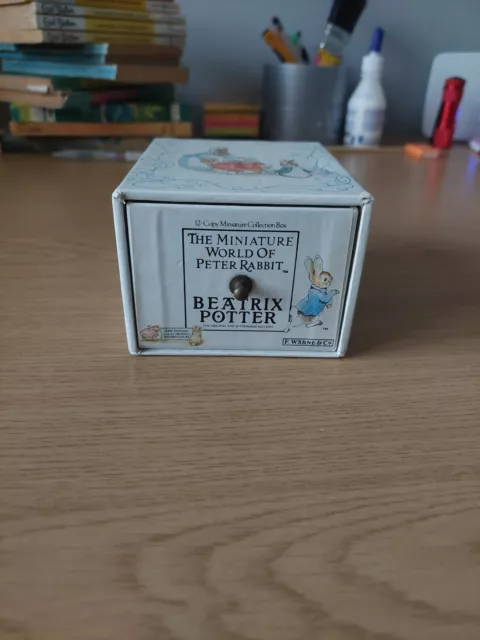 The Miniature World of Peter Rabbit/ Beatrix Potter 12 Mini Books In Box F.Warne