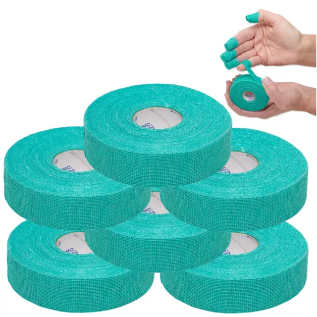 6-Pack Safety Tape Finger Protection Self Adhesive Green 3/4" x 30 Yards 6-PACK